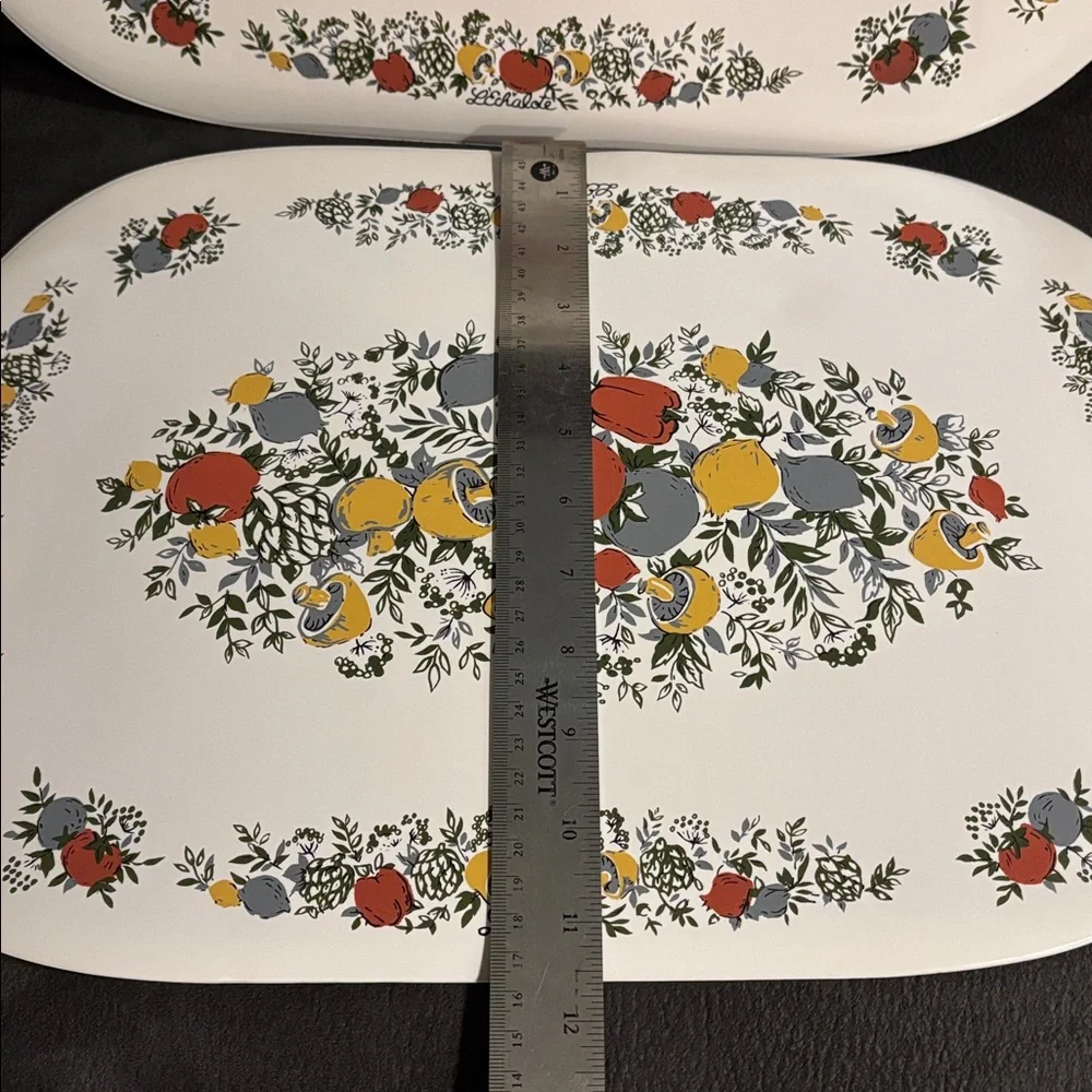 Vintage Corning Corelle SPICE OF LIFE Placemats Vinyl Foam 4pc Set NEW Taiwan